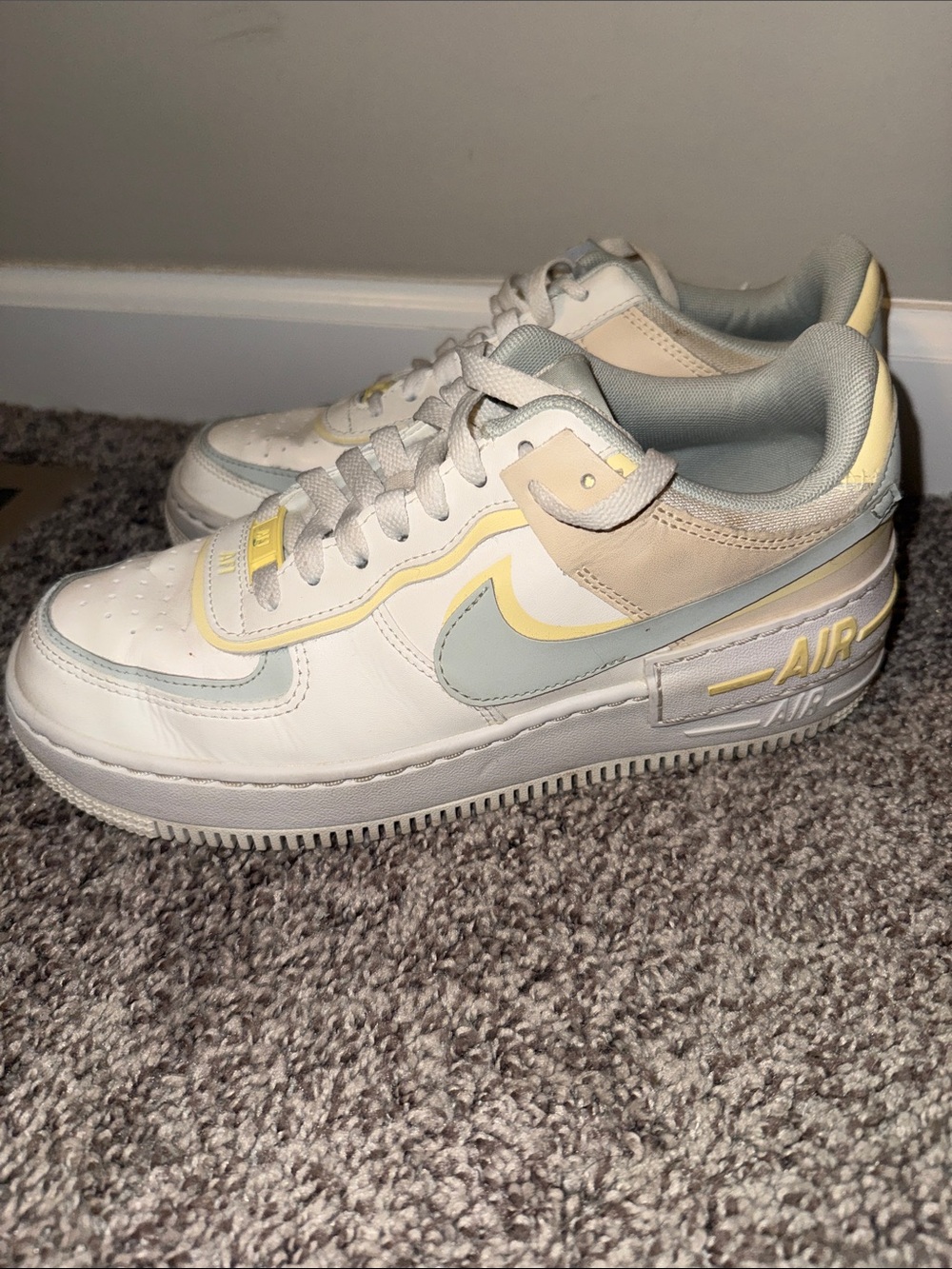 Women’s Nike AF1 Shadow Sail/Citron tint size 8